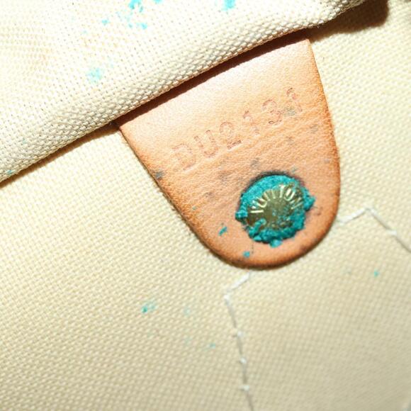 LOUIS VUITTON Damier Azur Speedy 35 Hand Bag N41535 LV Auth 156545 - Picture 12 of 16